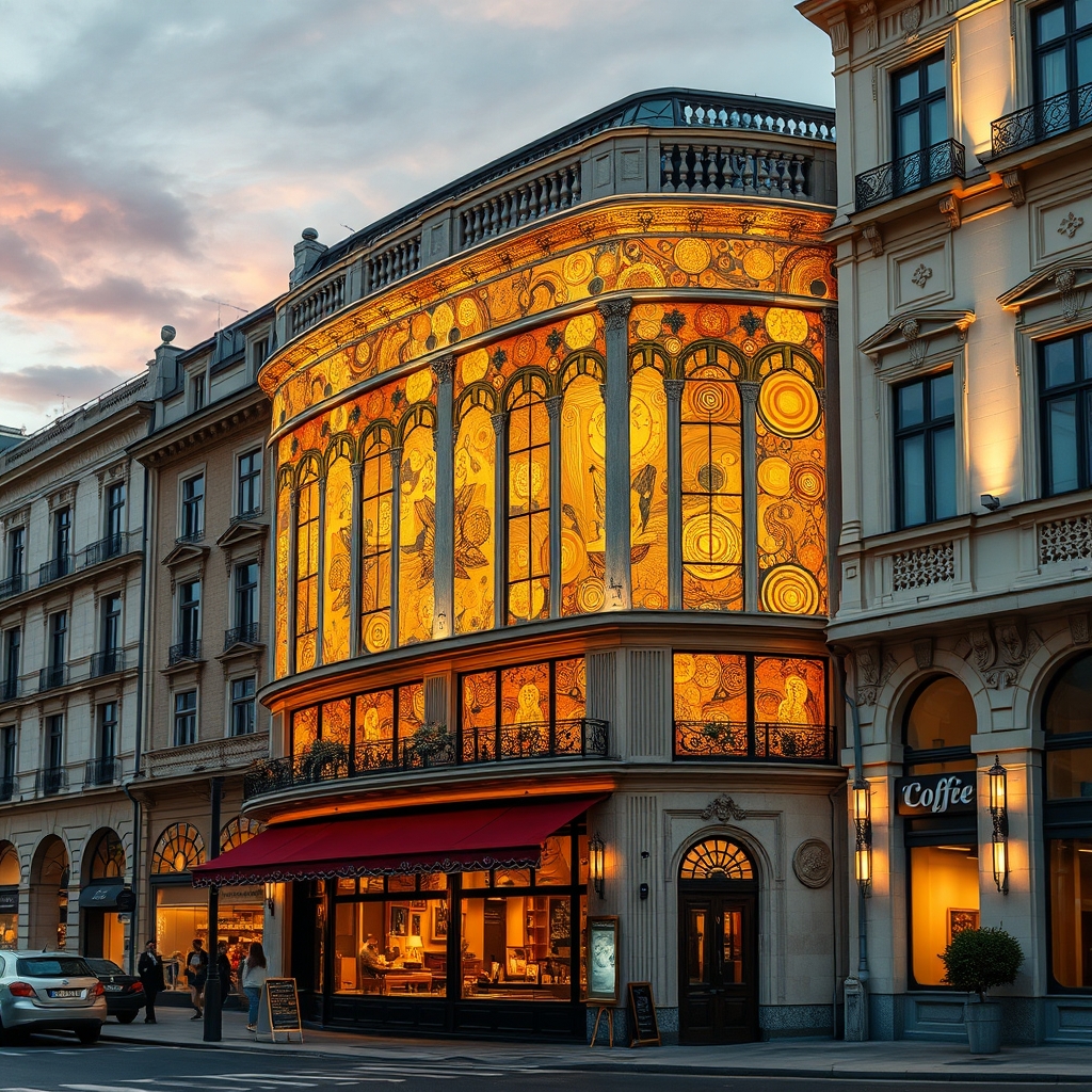 Vienna Ringstrasse with imperial architecture at dusk