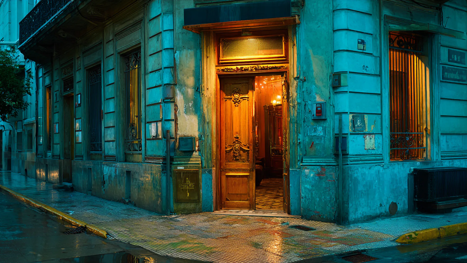 Buenos Aires evening with European architecture and tango energy